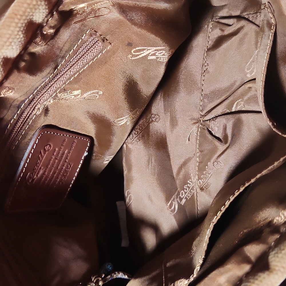Fossil Tan Canvas and Leather Messenger Bag - Picture 14 of 14